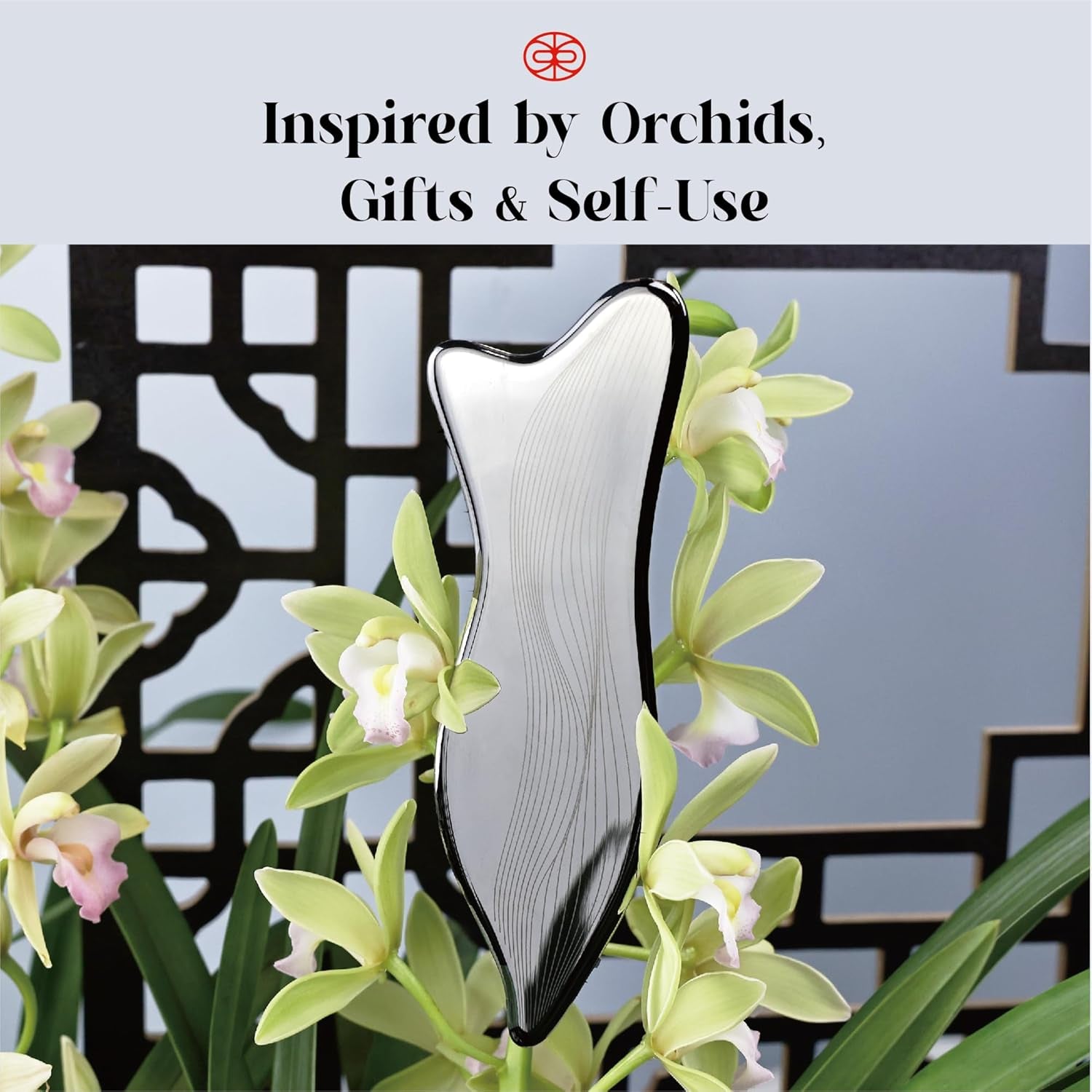 Stainless Steel Gua Sha Facial Tools - Acupressure & Gua Sha for Face Massage, Jawline Sculpting, Puffiness Reduction, Skin Care Tool (Silver)