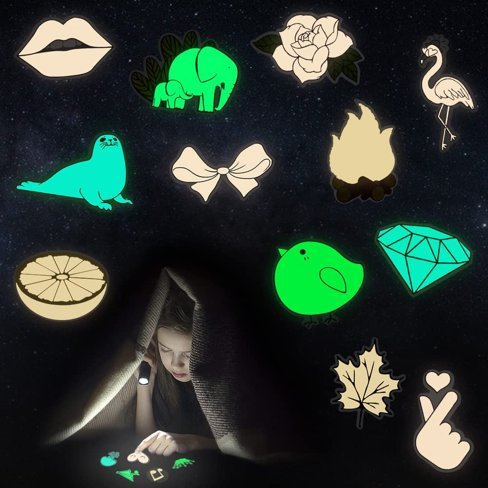 Glow in the Dark Stickers for Wall Stickers for Kids Glow in Dark Stickers for Decor Kids Bedroom Stocking Stuffers 30Pcs