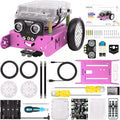 Mbot Robot Kit, STEM Projects for Kids Ages 8-12 Learn to Code with Scratch Arduino, Robot Kit for Kids, Computer Programming for Beginners Gift for Boys and Girls 8 Pink
