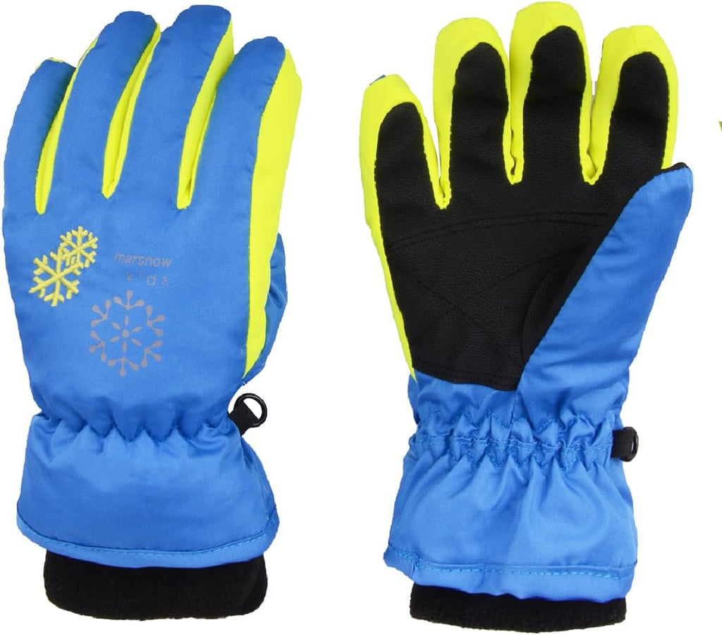 Kids Ski Snow Gloves Windproof for Boys Girls Winter Cold Weather Riding Driving Hiking Snowboard Cycling Skiing Sports