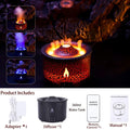 Volcanic Flame Humidifiers Air Aroma Diffuser Essential Oil Humidifier 360Ml